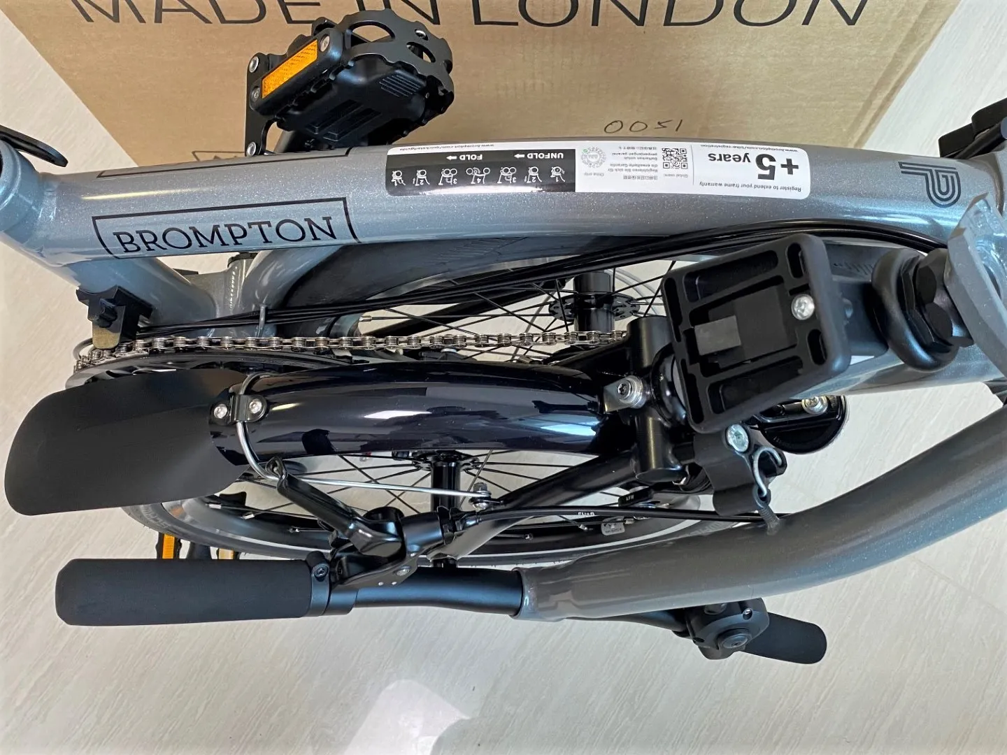 Brompton P Line Urban Storm Grey Metallic (Low Handlebar)